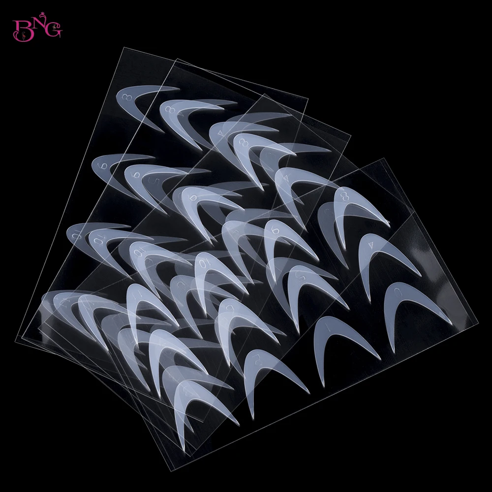 BNG 24 Stück Dual Forms French Silikon-Pads Form Schnell French Line Guides Nagelform Duet System Weiche Wiederverwendbare Aufkleber 9 Typen – Detail 8