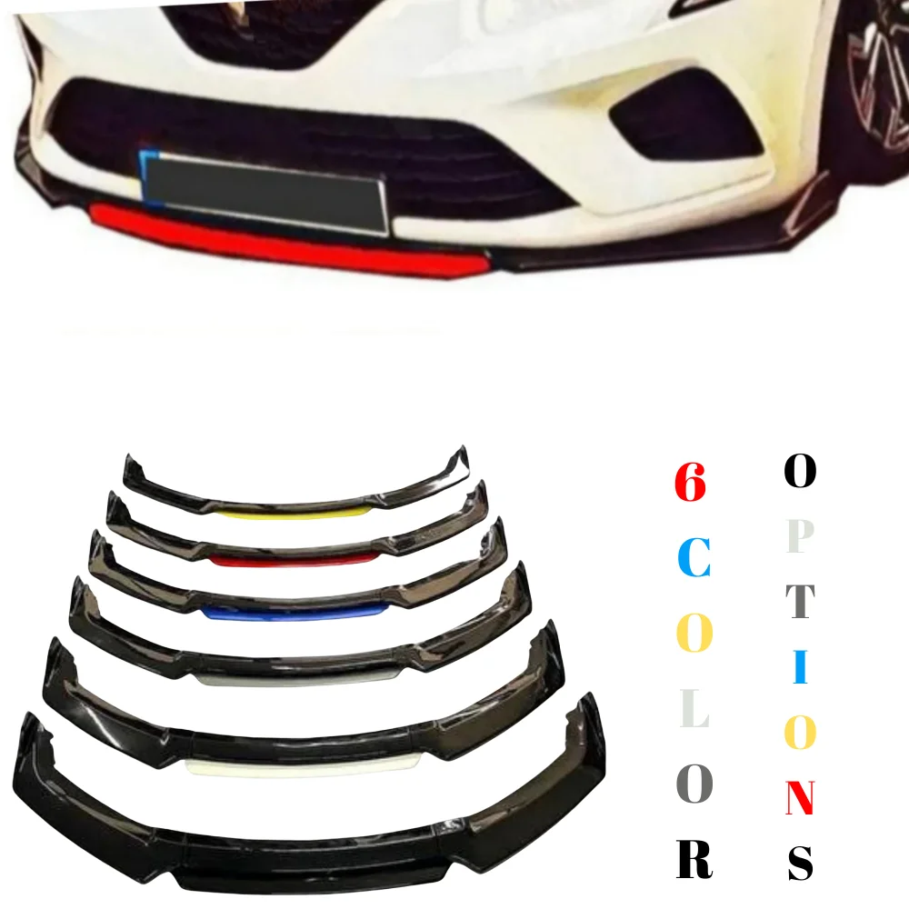 4 Piece Front Bumper Lip For Renault Symbol 2013 2021 Car Accessories 5Color Options Modified Exterior Parts Under Bumper Tuning