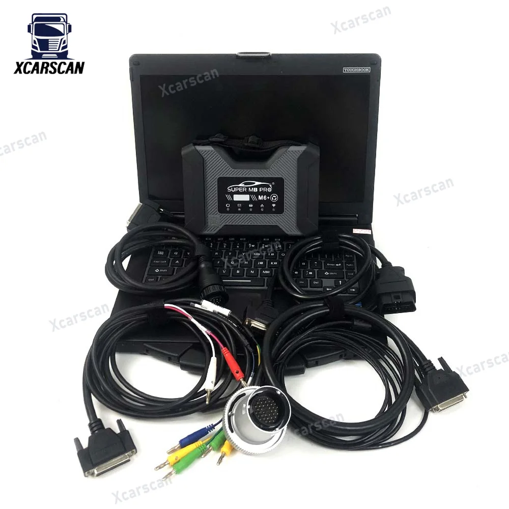 CF53 Laptop with Main Test Super MB PRO M6+ WiFi DOIP Connect MB Star M6 XENTRY New upgrade Cars and Trucks diagnosis tool