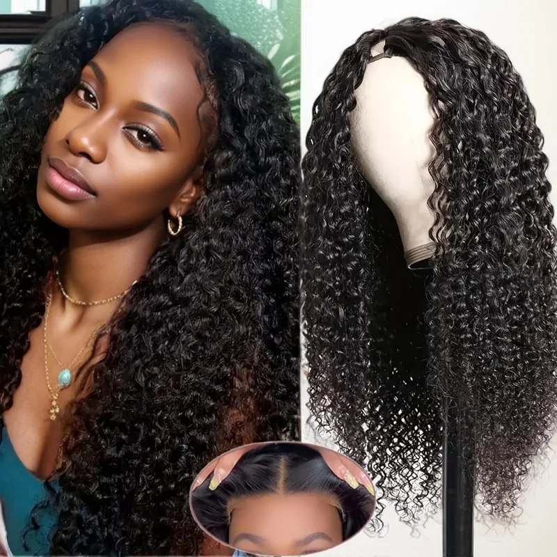 Perruque Lace Front Wig sans colle naturelle ondulée, cheveux humains bouclés, HD, 4x4, 5x5, pre-plucked, avec closure