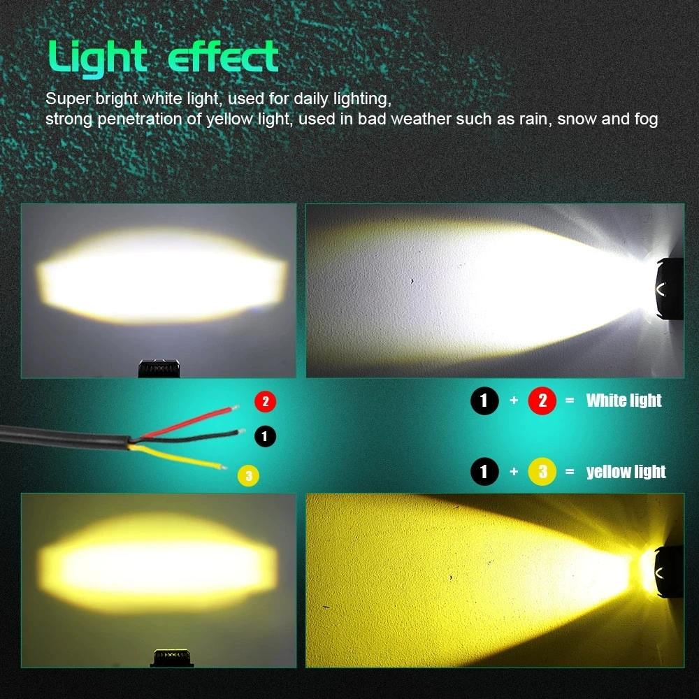 HAOSJ U9 Plus 2.0'' Bi LED Projector Lens 12V 120W 47000LM Car Headlights Kit Retrofit Universal - Image 3