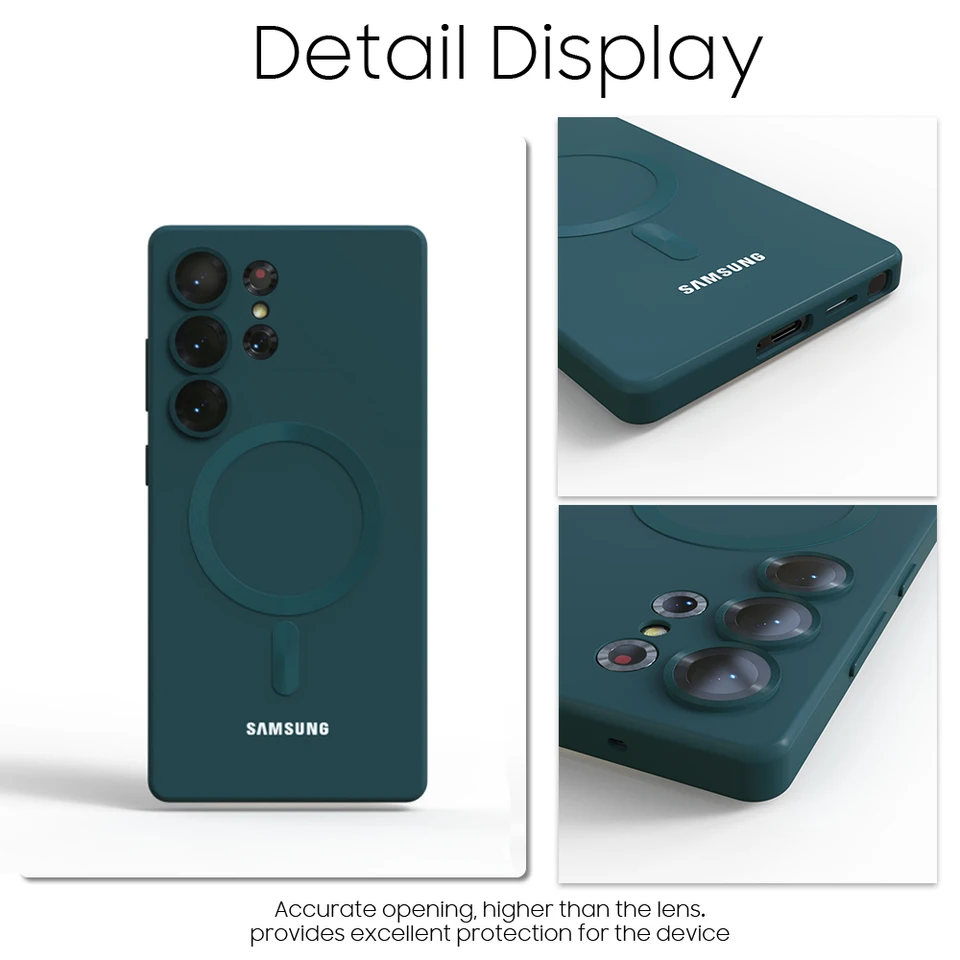 Funda Magnética Antigolpes para Samsung Galaxy S25 S24 S23 S22 S21 S26 Plus S20 FE Ultra 5G S26Ultra, Protección Trasera 2