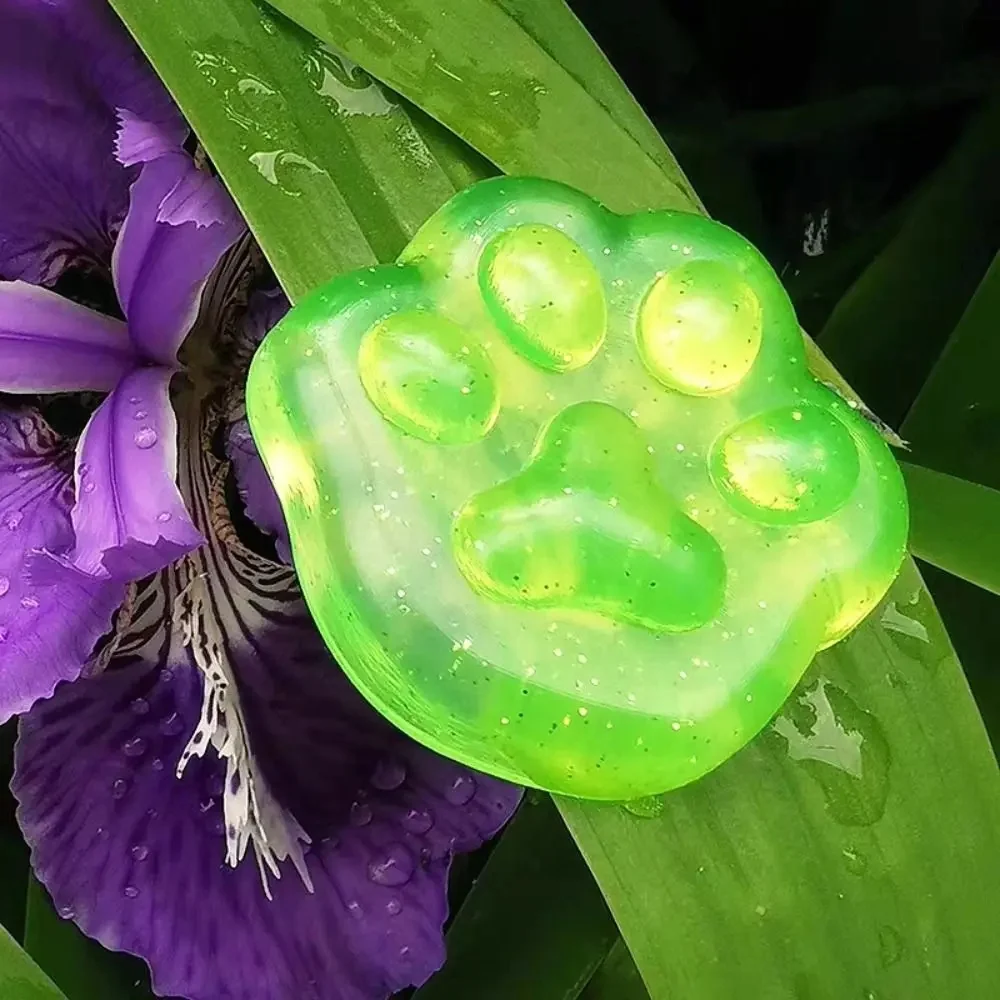 Jouet Kawaii à Presser en Forme de Patte de Chat, Mini Cube de Glace en Forme de Poisson, Cadeaux de ix