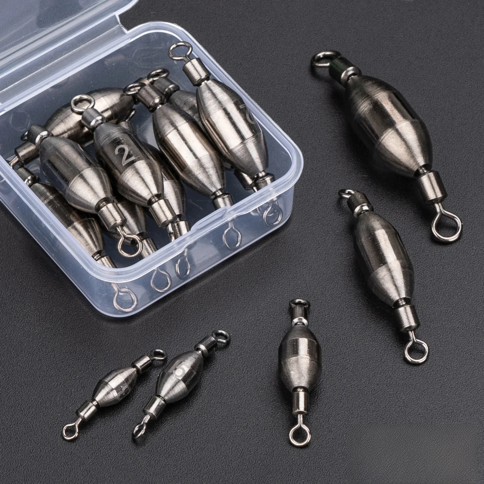 Plombs de pêche en laiton 1/2oz 1/4oz 1/8oz 1/16oz, plombs en ligne, plombs de traîne, émerillons à connexion rapide