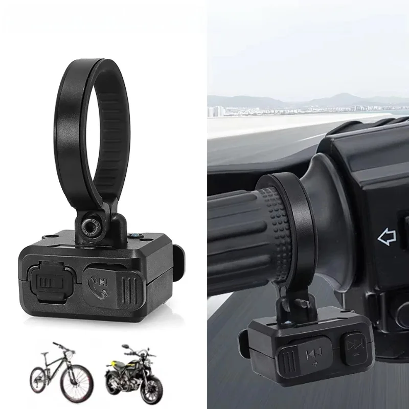 AliExpress kebidumei Wireless Bluetooth 5.3 Remote Button Helmet Earphone Motorcycle/Bike Handlebar Media Controller Steering Wheel Remote Control