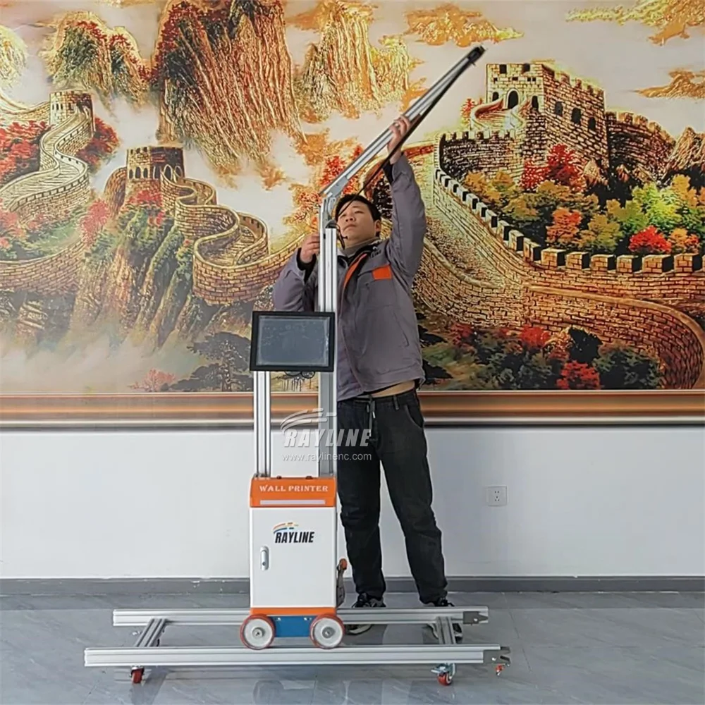 

высокая скорость 64 ㎡ Настенный принтер AI 4K с разрешением 9600 DPI, модель Wanddrucker