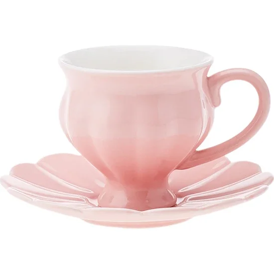 Karaca Ocha Set of 6 Coffee Cups Pink 90 ml  Karaca Ocha Set