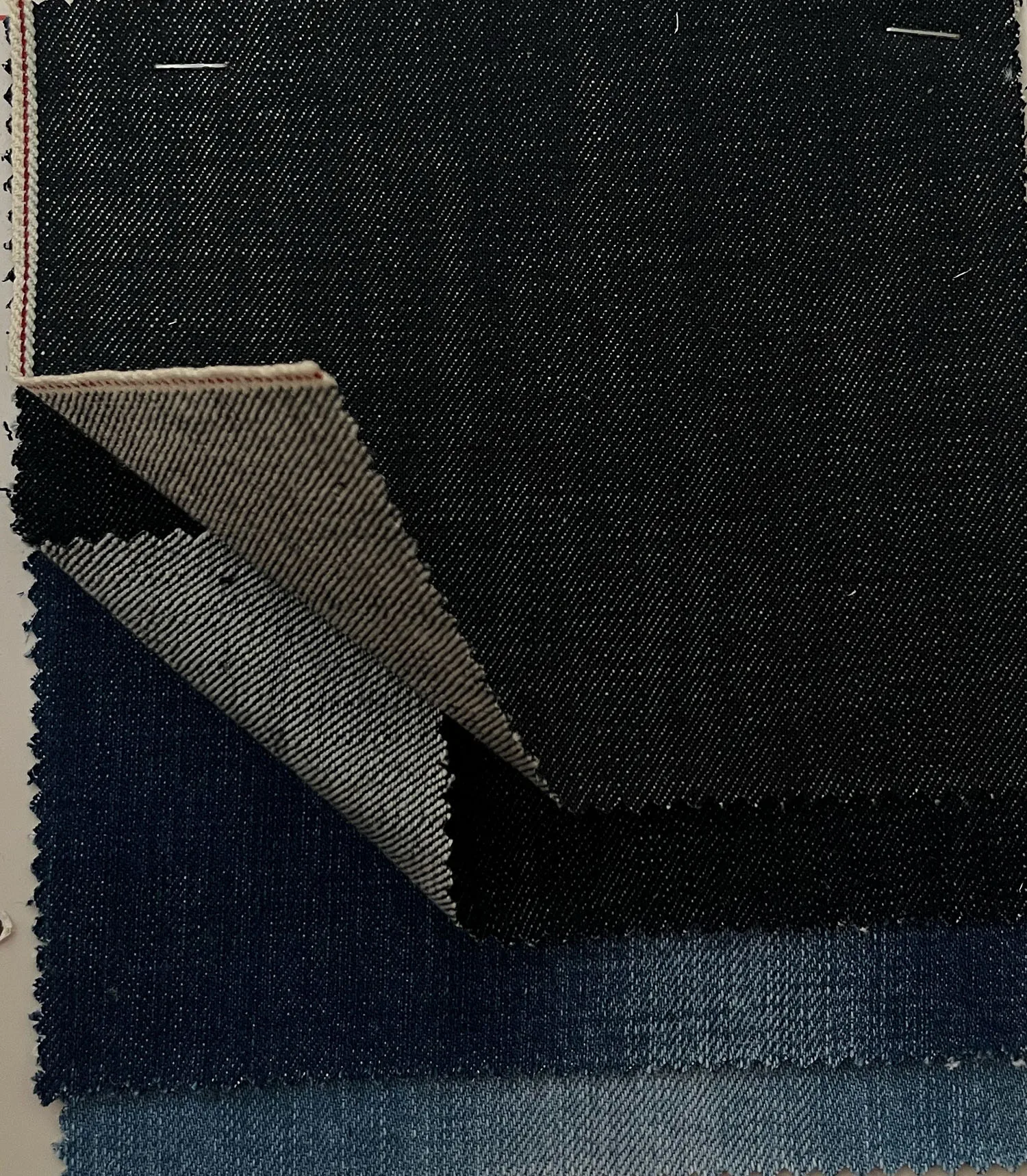 14 oz 100% Cotton Selvedge Denim Wholesale By The Yard Raw Indigo Selvage Jeans Cloth Manufacturers W70721A-2