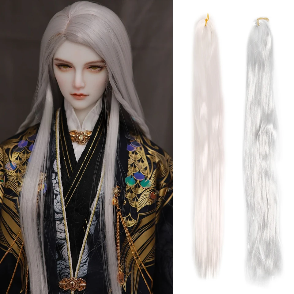 

SD / BJD Small Cloth Salon OD Doll Wig Hair 80cm Hand Woven Modified Hair Grafting Hair Synthetic Milk Silk Imitation Mohair Wig