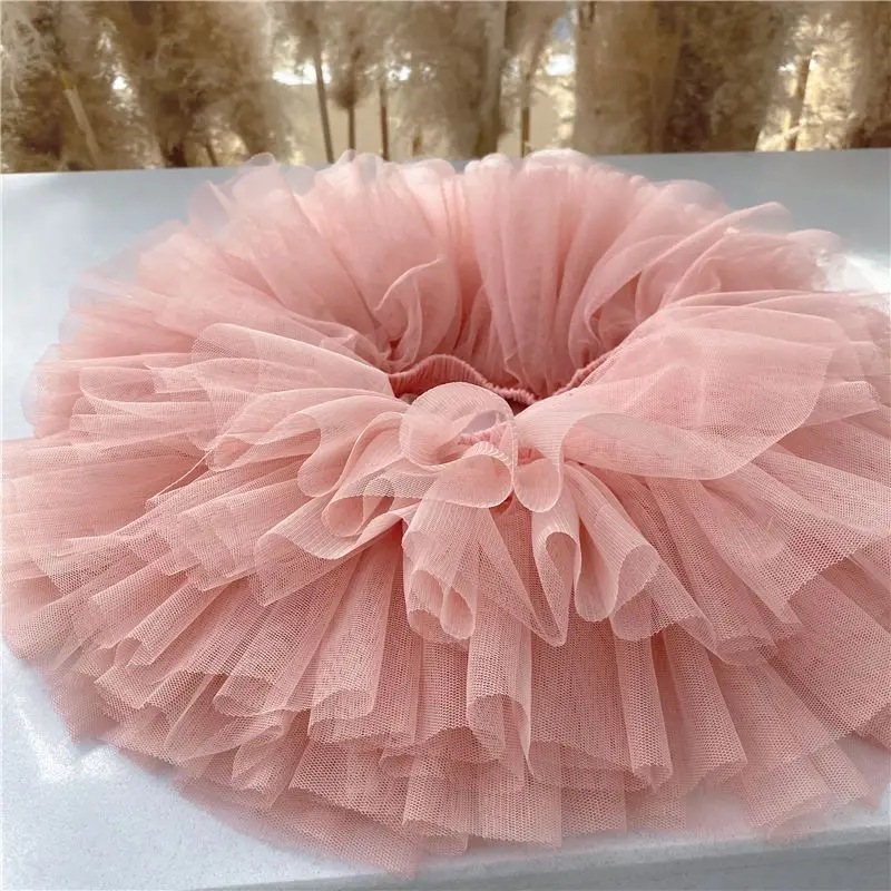 Adorable Baby Girl Fluffy Tutu Skirt Cake Skirts Kid Princess Tulle Pettiskirt For Toddler Girl Birthday Party Dance Skirt Xmas