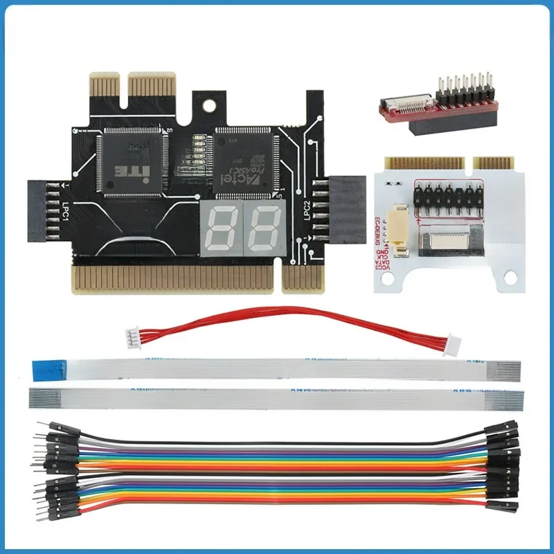 TL631 Pro karta diagnostyczna uniwersalna karta rozszerzeń PCI do laptopa PCI-E Mini LPC płyta główna diagnozowanie analizatora Tester karty debugowania — zdjęcie produktu 7