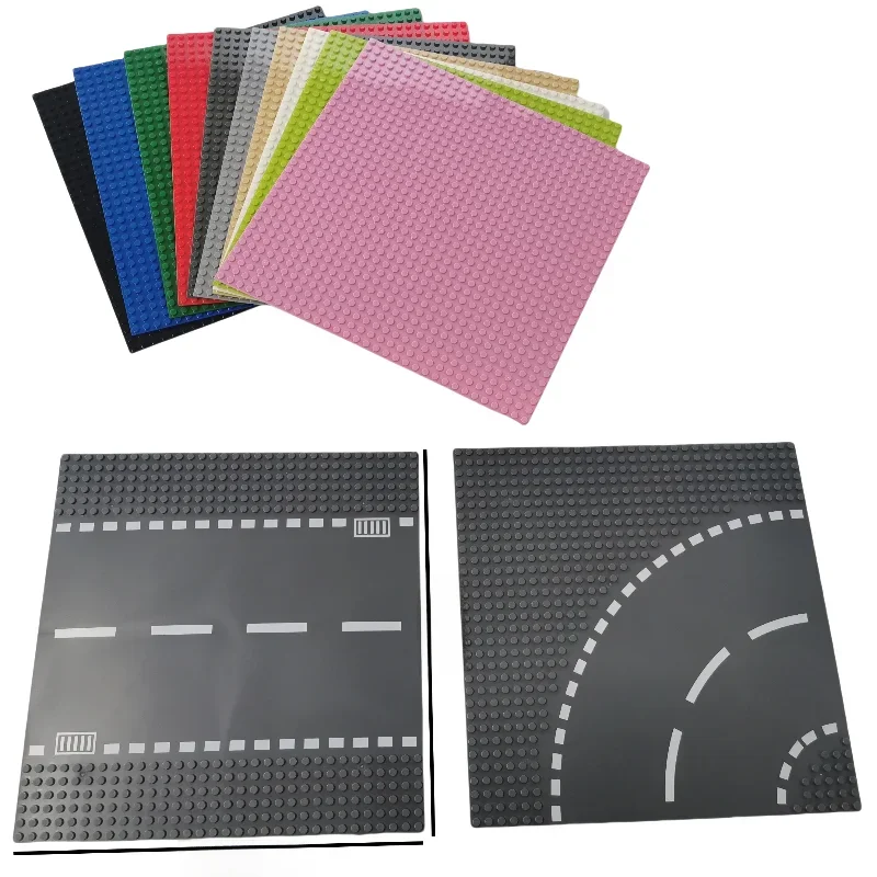 Plaques de Base Classiques pour décennie s de Construction, Jouets de Ville, Rue, Route, 32x32 Points, Briques en Plastique