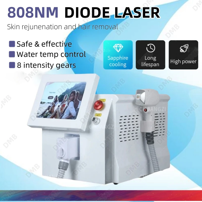 Professional 808nm Diode Laser Permanent Hair Removal Machine Alexandrite Device Ideal Choice for Smooth Skin Salon Exclusive