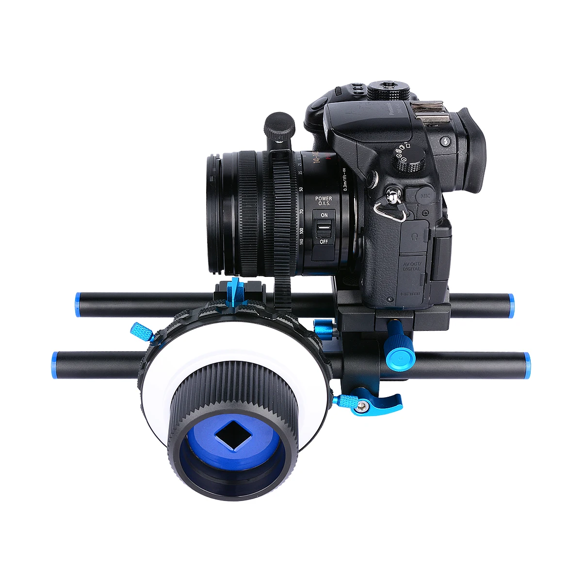 YELANGU Mini Follow Focus F3 with A/B Stops & 15mm Rod Clamp & Gear Ring for DLSR Mirrorless Camera Diameter Lenses Up to 103mm