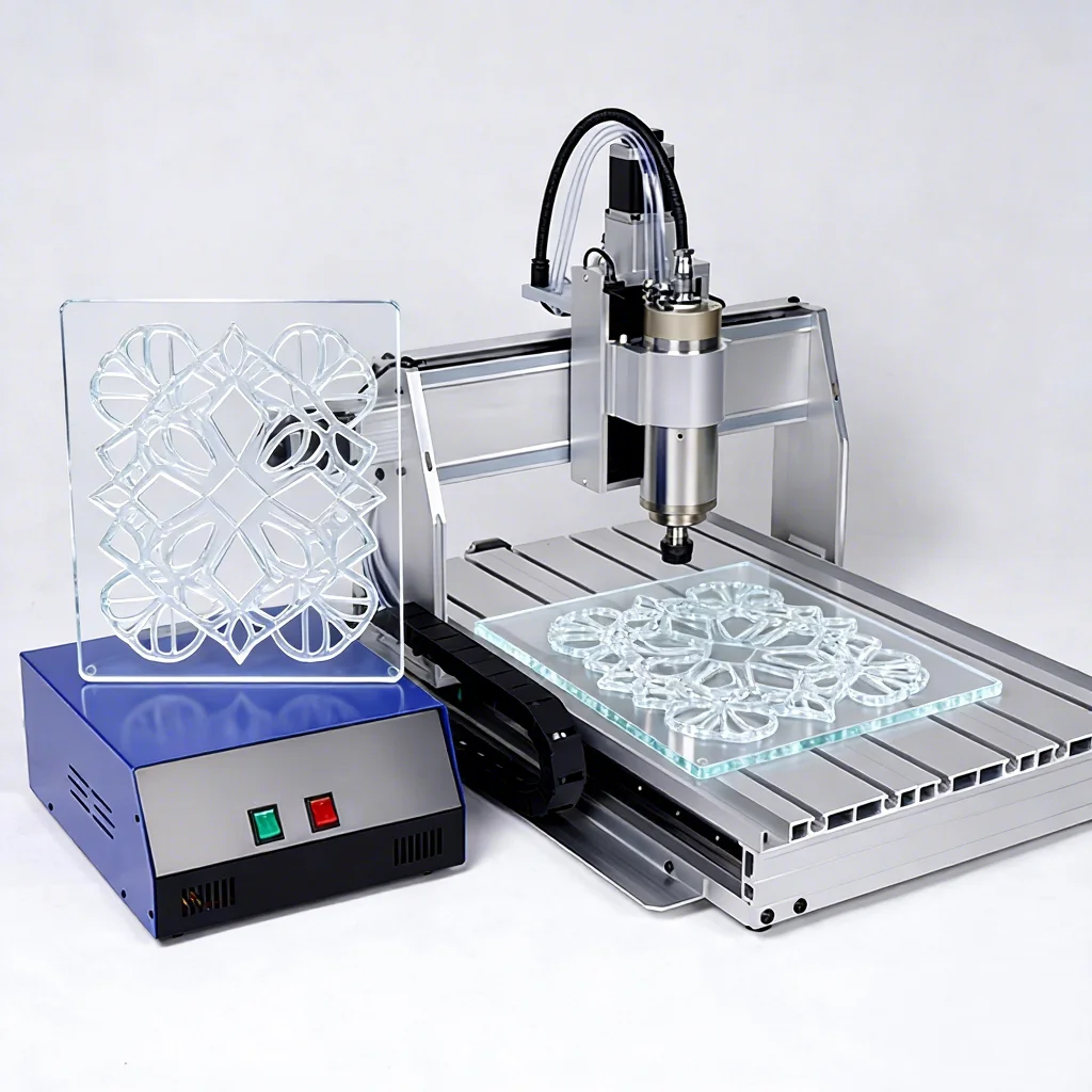 Metal Engraving Machine 3-axis 4-axis 6040PL Wood PCB Cutting Equipment with Water Tank 1.5KW 2.2KW