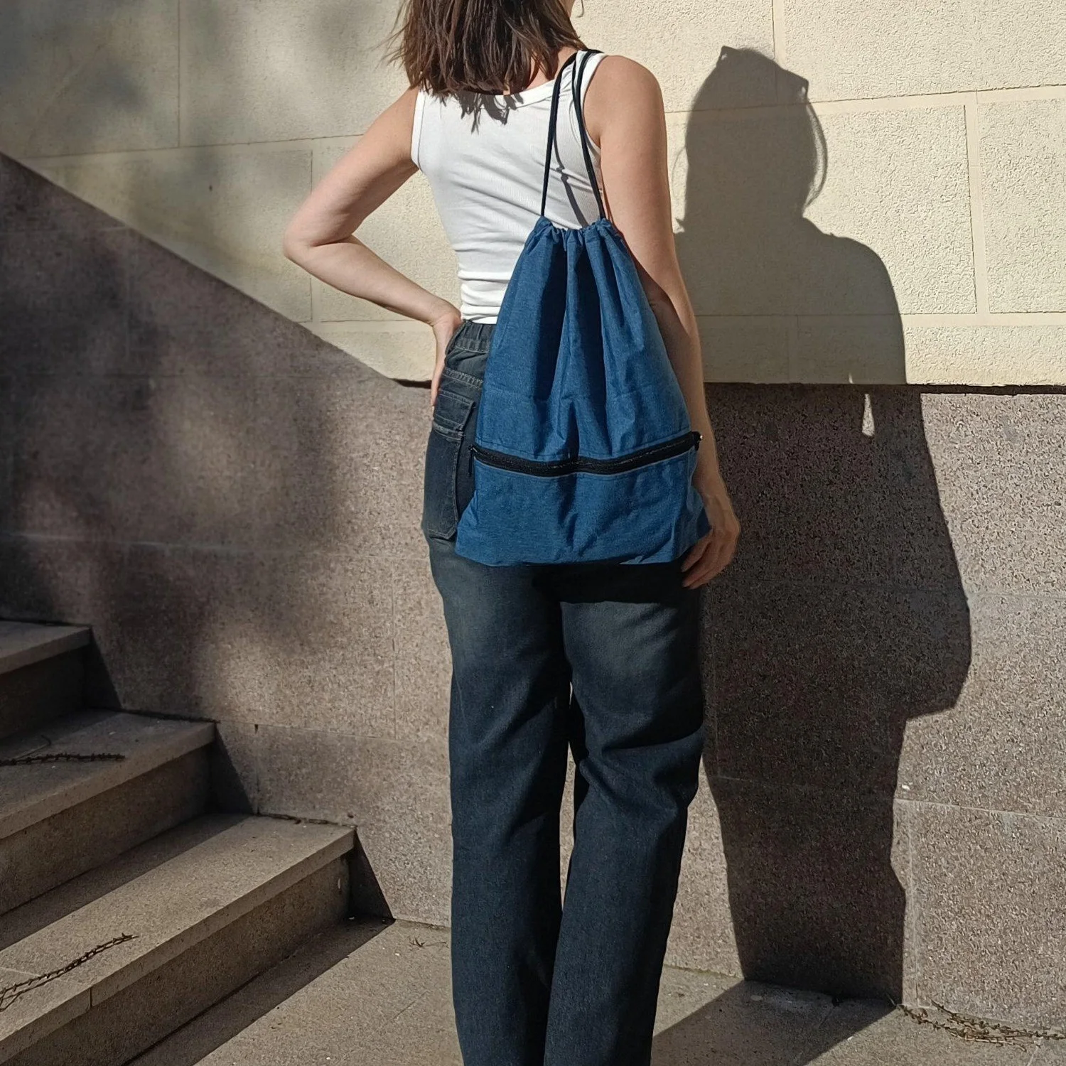Super Stylish Drawstring Backpack for Men and Women, Lightweight, Casual, Daily Carry