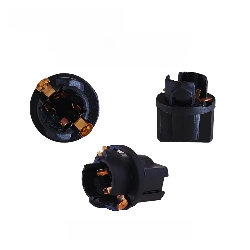 TANYUN lampe de signalisation T6.5 douille torsadée tableau de bord douille de groupe support de lampe Base PC74 T6.5-V2 douille ampoules de voiture Base noir