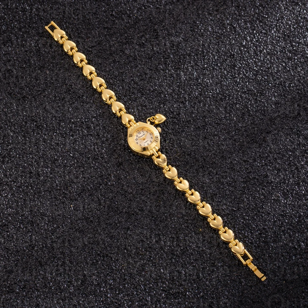 Elegant Small Dial Women Watches Luxury Golden Quartz Wrist Watches for Women Fashion Dress Metal Ladies Clock relógios feminino