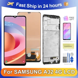 A32 4G 6.4''For Samsung Tested A325 A325F A325F/DS A325M A325N LCD Display Touch Screen Digitizer Assembly Replacement