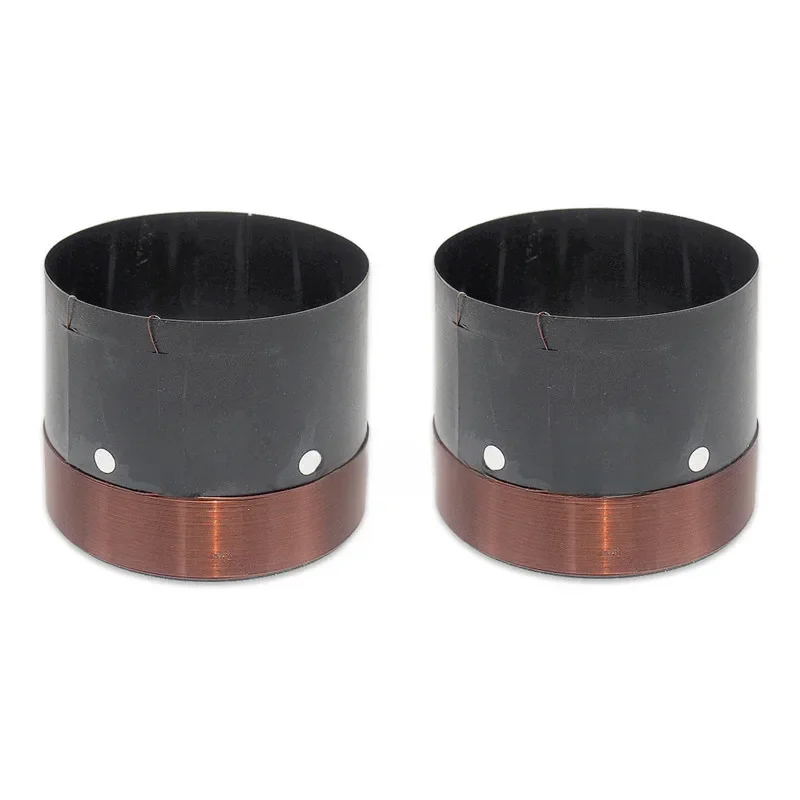 64/64.5/65.5mm Cewka drgająca głośnika niskotonowego do kina domowego System HiFi Naprawa basu samochodowego z okrągłym drutem miedzianym Czarne aluminium — zdjęcie produktu 7