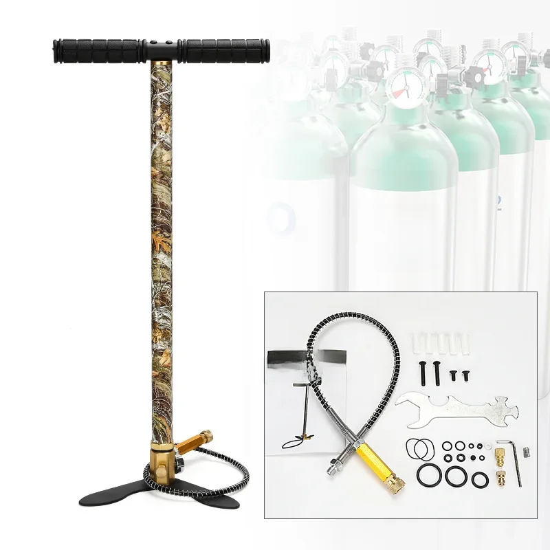 Bomba PCP operada manualmente para Air Paintball, Compressor de alta pressão, carro, bicicleta,