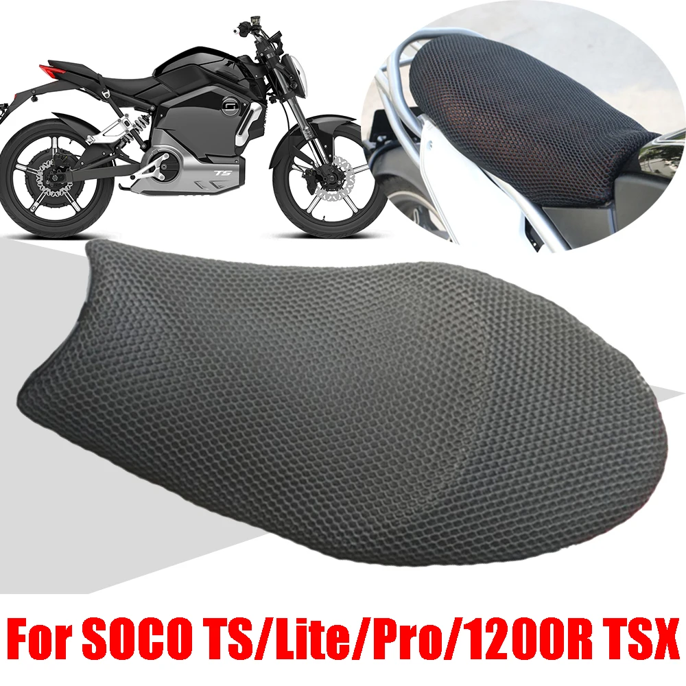 For Super SOCO TS Lite TS Pro TS 1200R TSX Motorcycle Accessories Seat Cover Breathable Sun-proof Seat Cushion Cover Protector