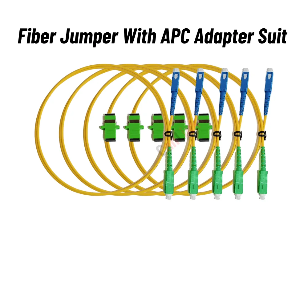 5pcs SC UPC To APC Adapter Cable For ONU ONT NU Connection Universal SC/UPC-SC/APC 0.5m Jumper With APC Adapter Suit