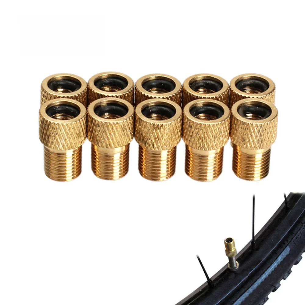 AliExpress JOCESTYLE 5/10pcs Bike Valve Adaptor Pump Bicycle Convert Presta To Schrader Copper Valve Adaptor Wheels Gas