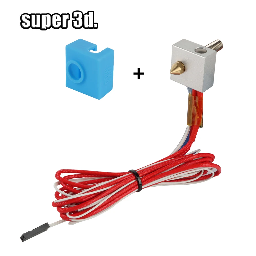 Impressora 3d mk8 hotend kit 12v 24v 40w kit montado extrusora j-head 0.4mm bico 1.75mm filamento para anet a2 a8 peças de impressora 3d