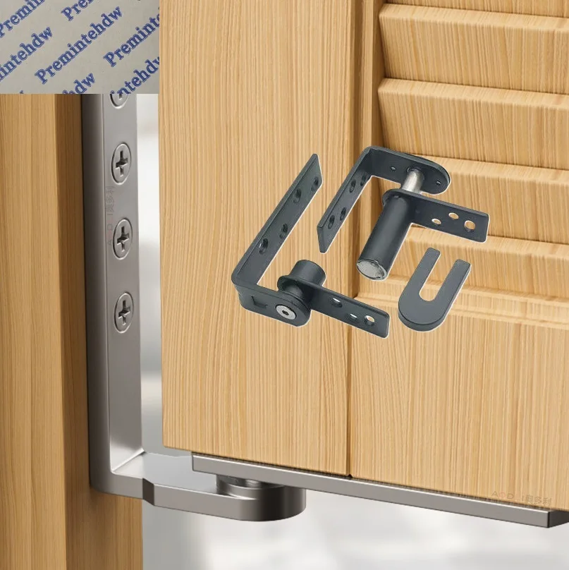 1Pair SUS304 Double Action Self Closing Pivot Door Hinge Public Toilet Partition Cubicle Cowboy Bar Entrance