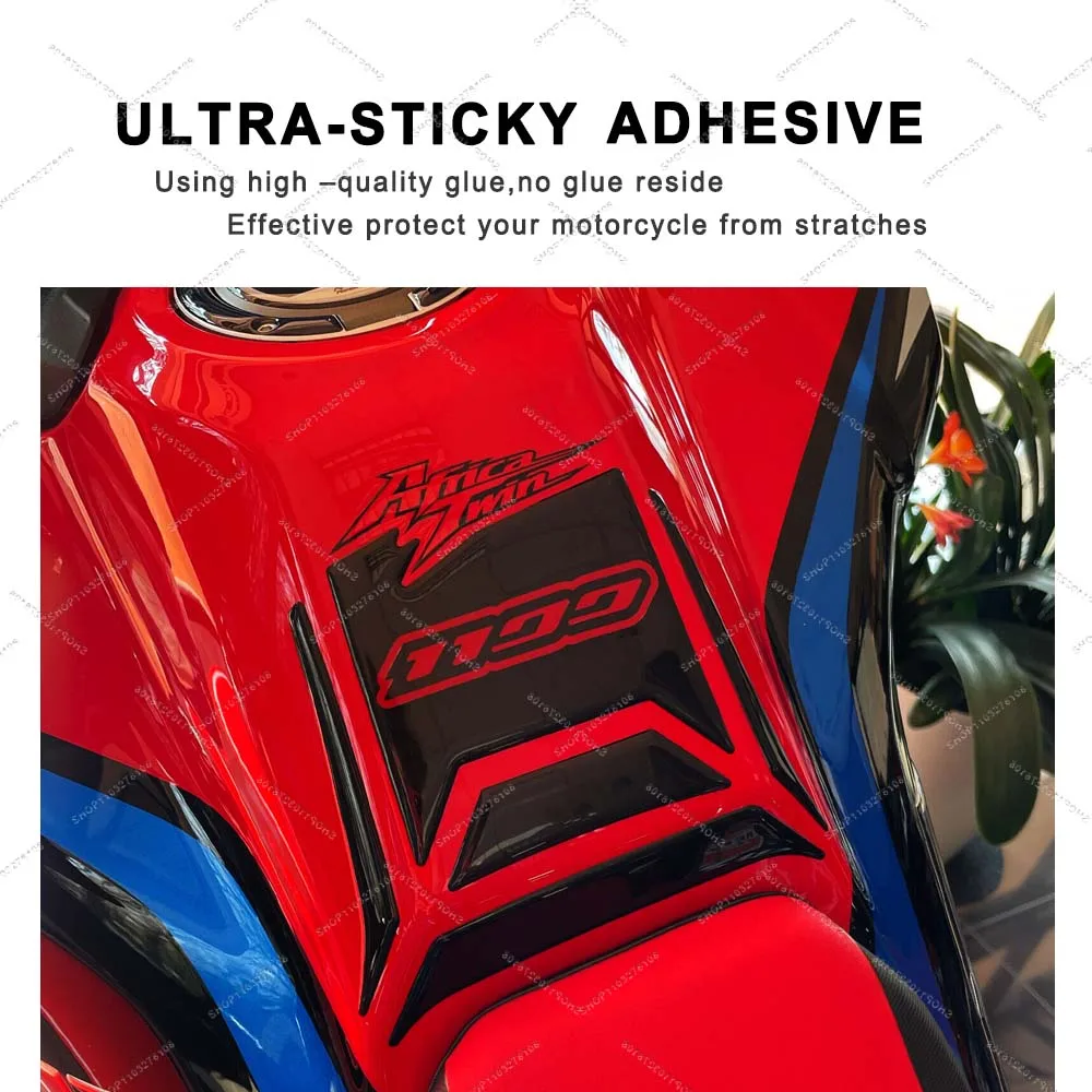 3D Resin Stickers Motorcycle Tank Pad Grips Stickers Fuel Tank Decals protective Kit Waterproof for  Africa Twin 1100 2023