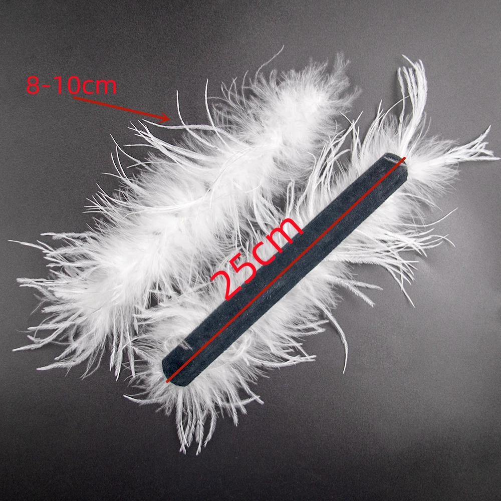 1 Pair Feather Snap Cuffs - Ostrich Feather Cuffs Snap on For Matching Costumes and Dresses Fashionable Wristband with Feathers