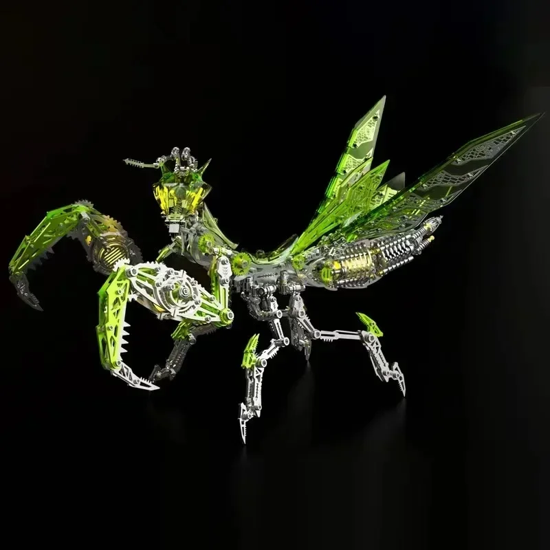 Neue mechanische Gottesanbeterin Metall DIY Punk Gottesanbeterin Edelstahl Insekten Montage 3D Puzzle für Erwachsene und Kinder