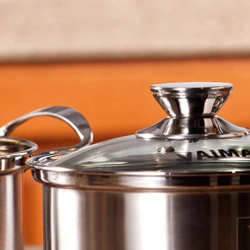 [Vaimar] Weimar Coco 3-Piece Stainless Steel Pot Set (18 Pieces + 20 Types + 26 Types)