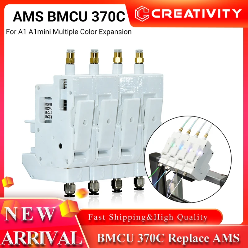 

3D Multi Color Printing BMCU Feeder 370C AMS Lite Continuous and Stable Output Bidirectional Buffering for Lab A1 A1 Mini P1