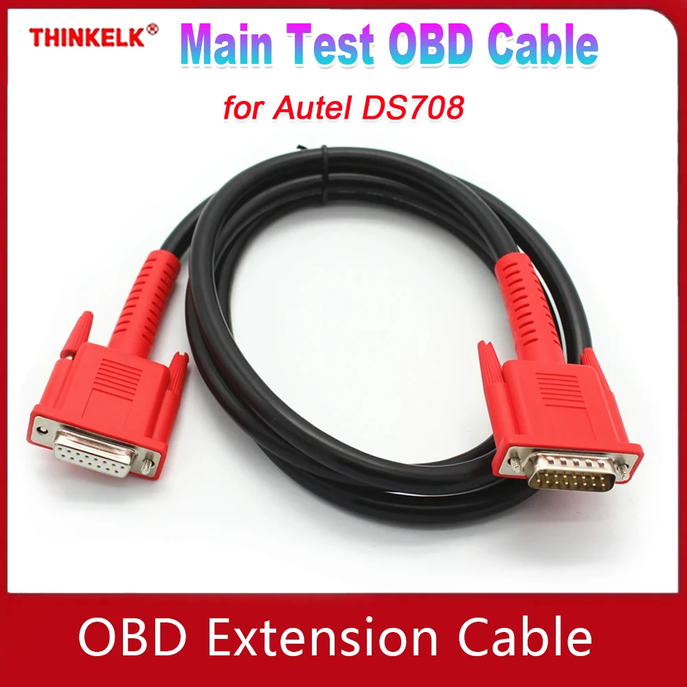 

Для Autel DS708 Основный тестовый удлинитель кабеля OBD для автомобильного диагностического инструмента Autel Maxisys Maxidas 15-контактный 26-контактный основной адаптер DS708 OBD2