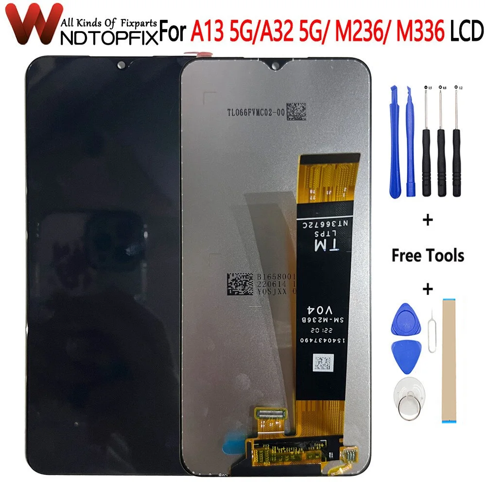 

AMOLED For Samsung Galaxy A13 5G LCD Display Touch Screen Digitizer Assembly Replacement M326 M336 For Samsung A32 5G LCD Screen