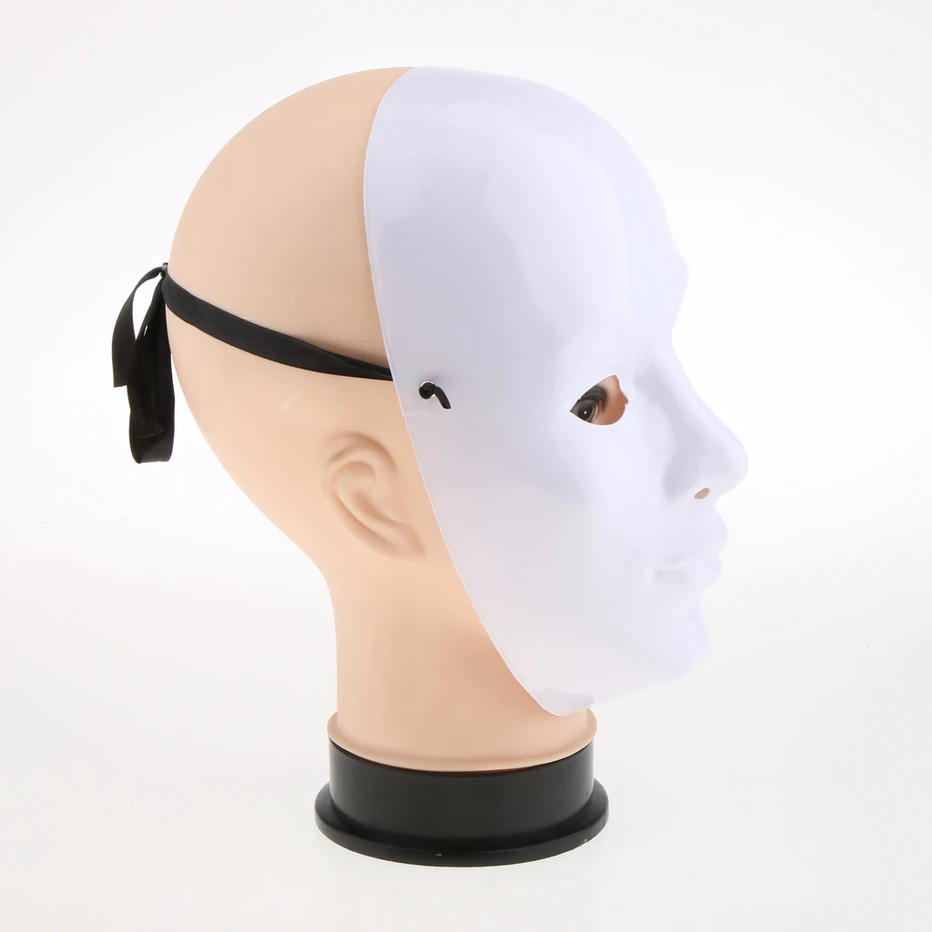 Costume Masks for Party Decoration Accessories DIY Unpainted Mask White Blank Face Mask Masquerade