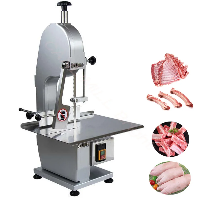 Commercial Butcher Saw Machine Electric Fat Cattle Mutton Cutting Bone Sawing Trotters Steak Hot Pot Frozen Meat Planing Slices