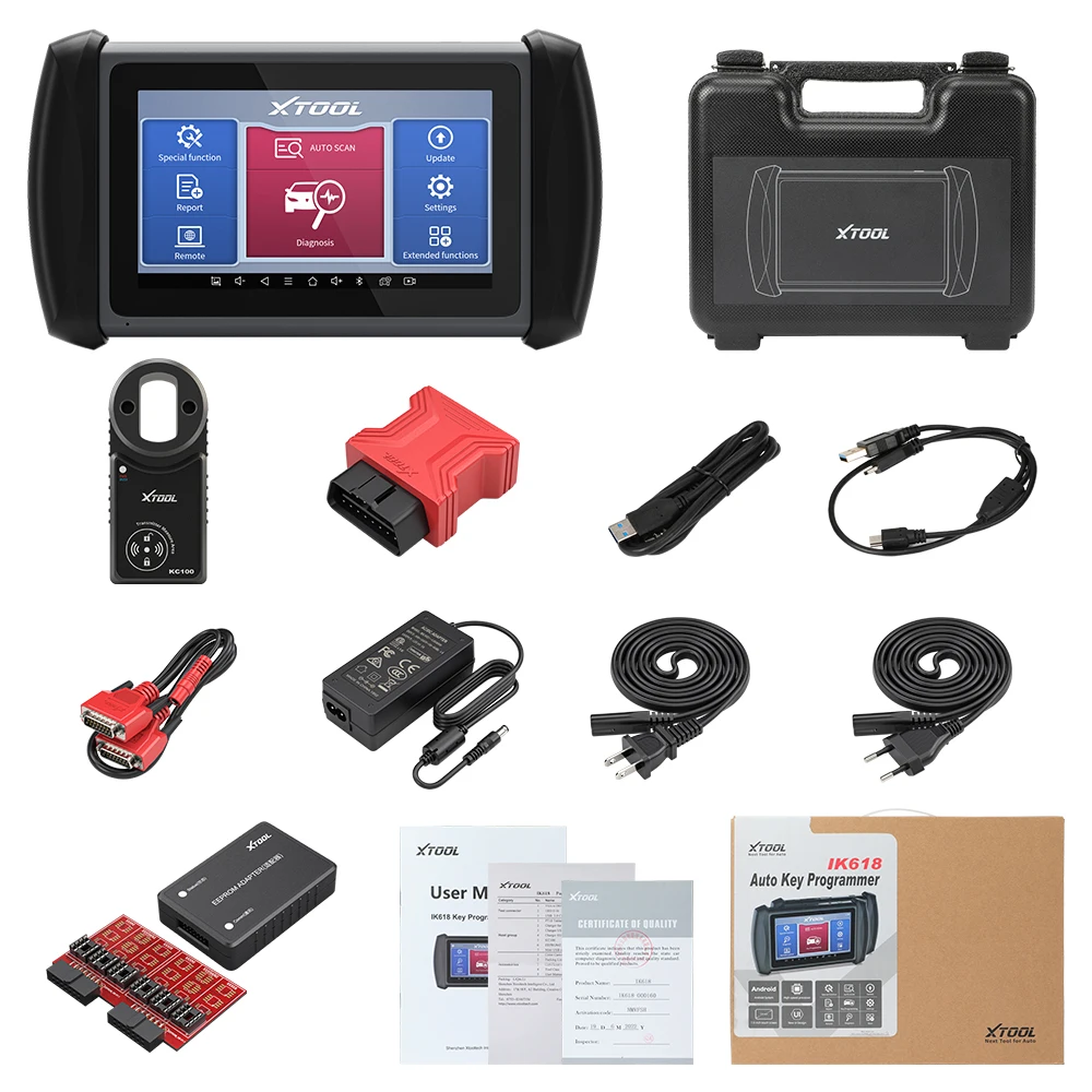 Newest XTOOL IK618 X100 Key Programmer Car OBD2 Diagnostic Tools X100PAD3 Key Programmer 30+ Reset Serve Bi- Directional Control