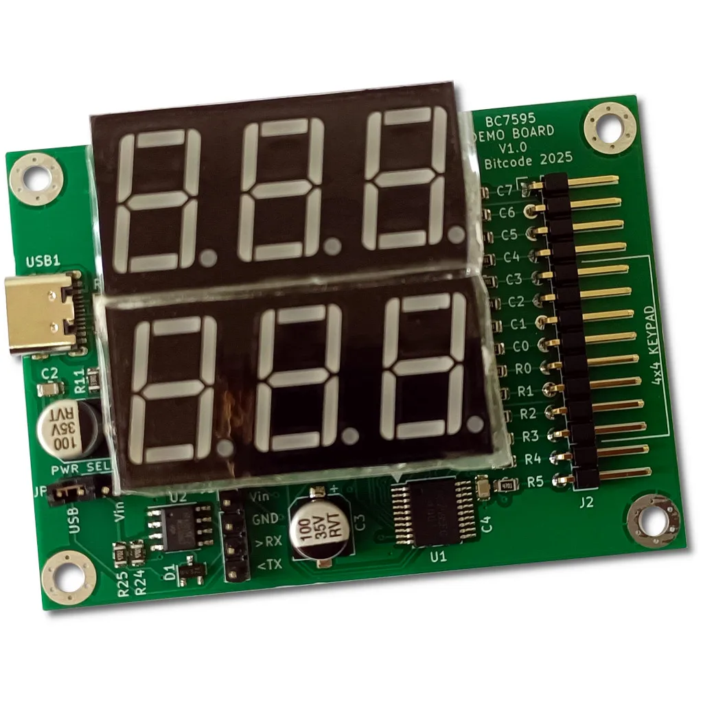 7-Seg LED w/ 4x4 Keyboard Kit (For Arduino & Microcontrollers)