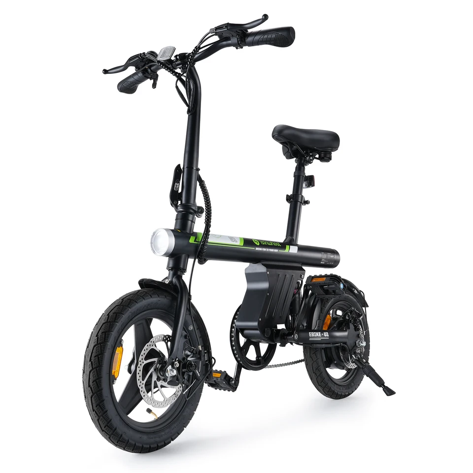 Isinwheel U1  Adult Electric Bicycle,500W city ebike, 36V 7.8AH commuting E-bike, 14  Tire Foldable Electric Bike image 3