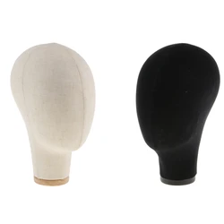 Mannequin Block Head with Mount Hole for Hair Wigs Making Styling Hat/Cap Display Holder