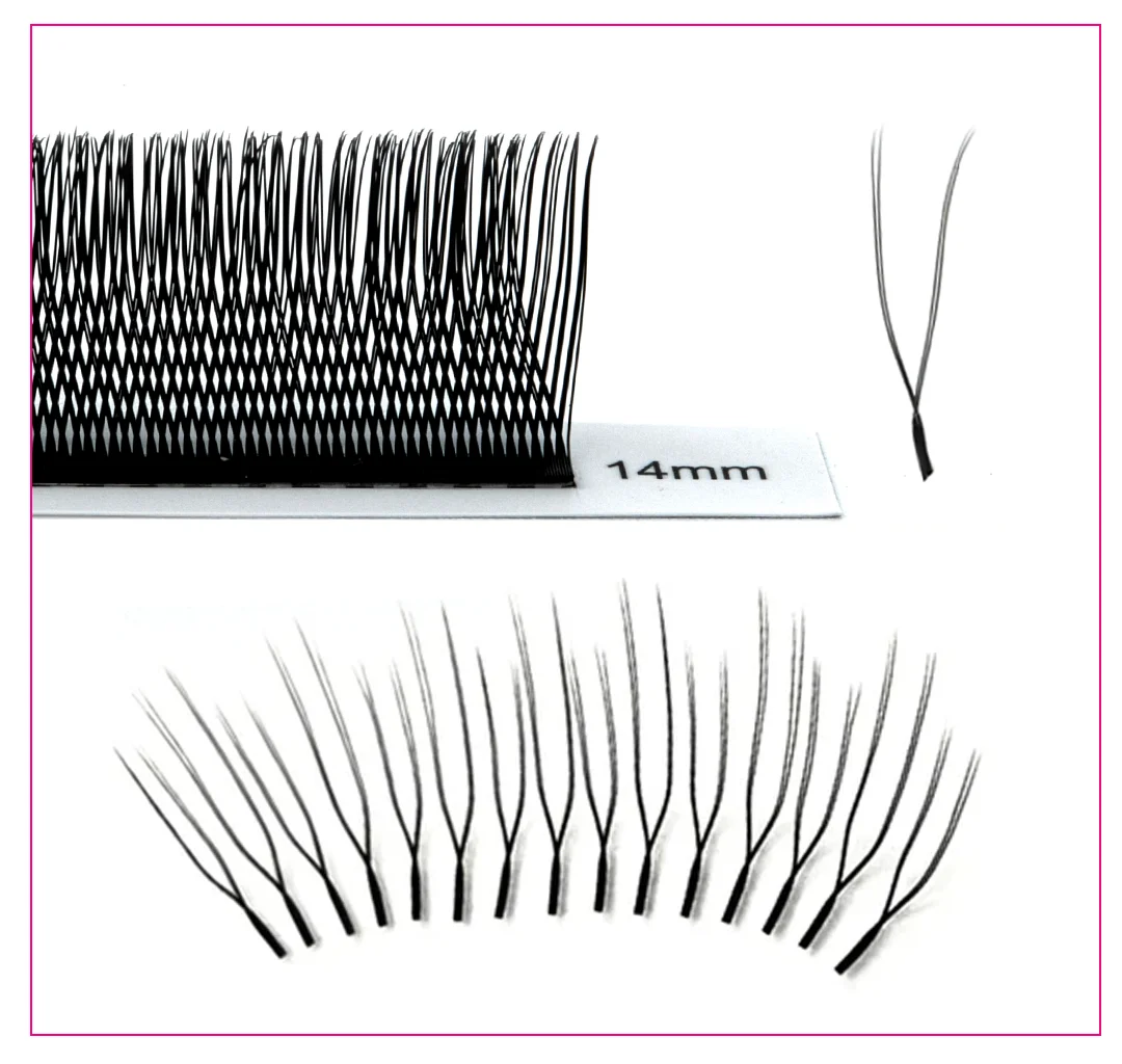 TDANCE U-Form YY Wimpernverlängerung Premium PBT C D 8–15 mm Mix natürliche weiche DIY vorgefertigte Fächerwimpern Wispy falsche Wimpern – Detail 8