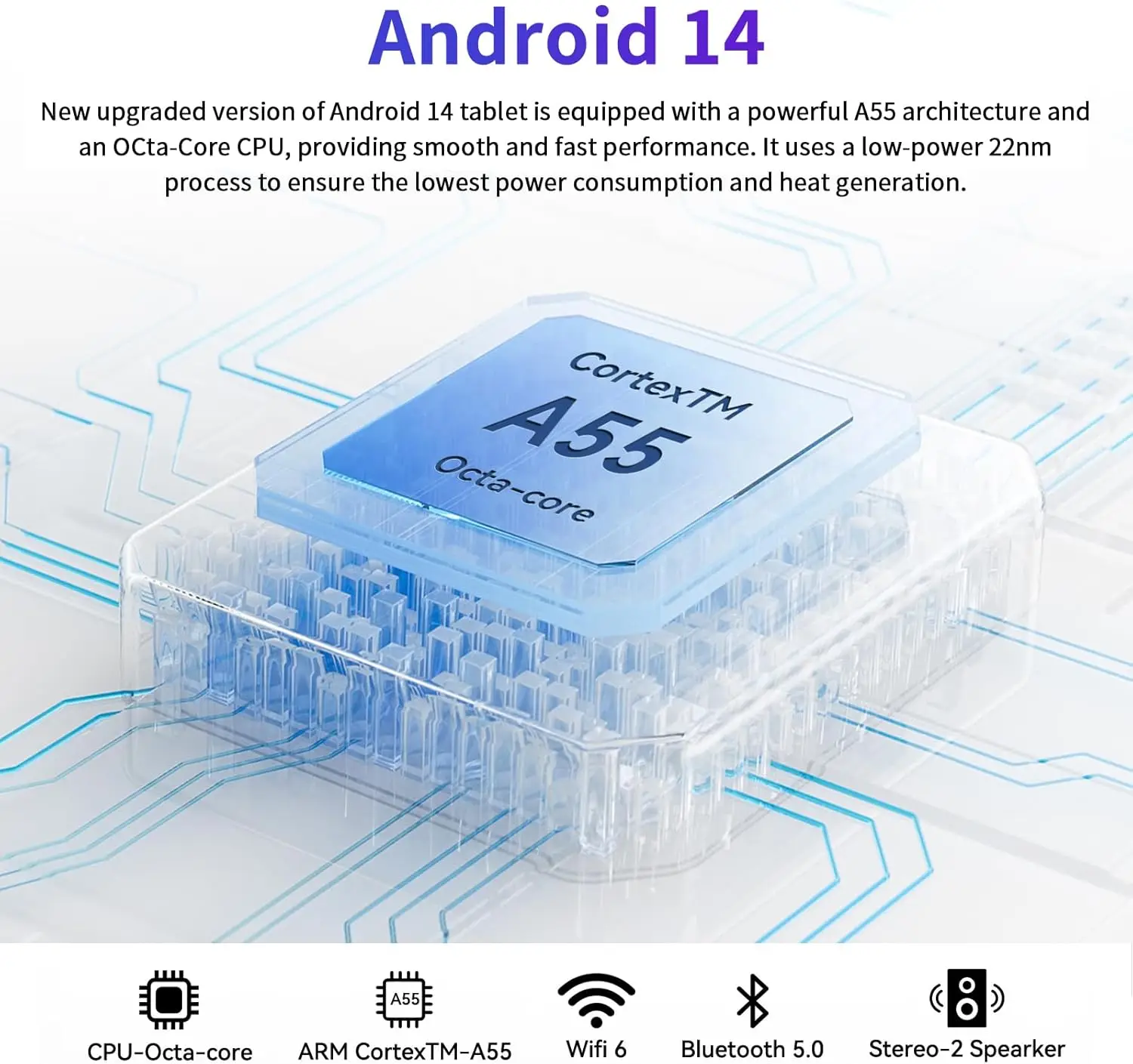 C108 10.1 Inch Tablet Octa-Core Processor 10GB RAM 128GB ROM Android 14 with Case Headphones Wireless Keyboard Mouse Stylus Pen