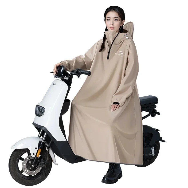 AliExpress NONE One-piece Long Motorcycle Raincoat Oxford Cloth Cycling Waterproof Poncho Unisex Electric Bicycle Outdoor Rain Wear