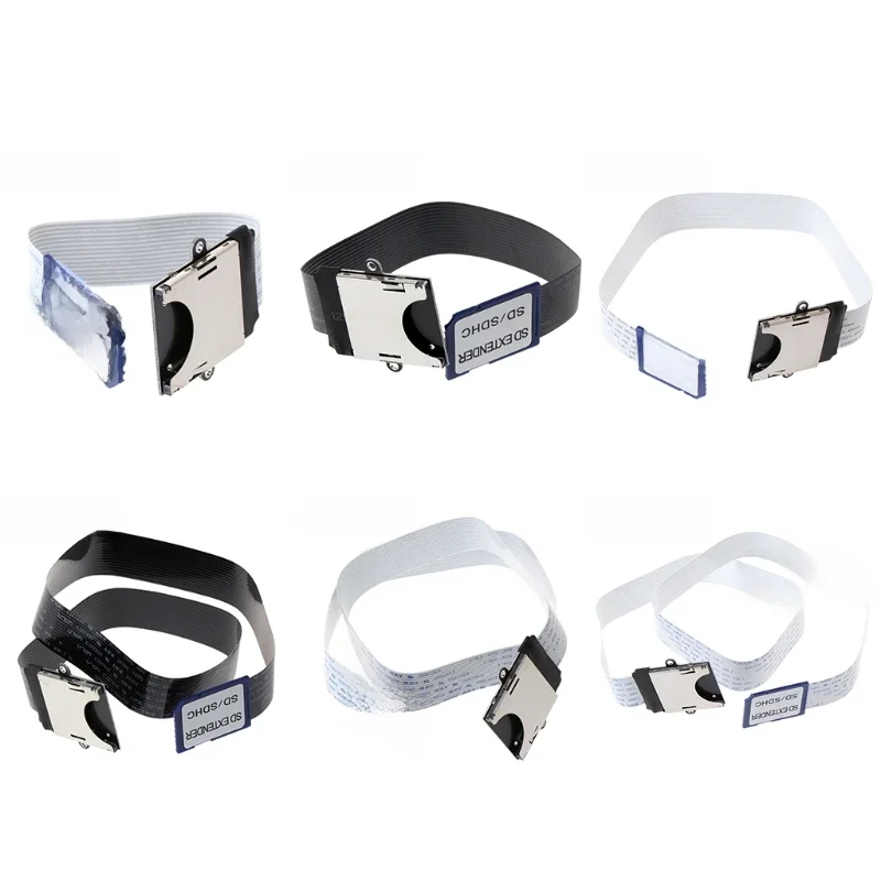 Adaptateur câble d'extension mâle à femelle SD-SD, câble FPC plat et Flexible, carte mémoire SDHC Standard Durable