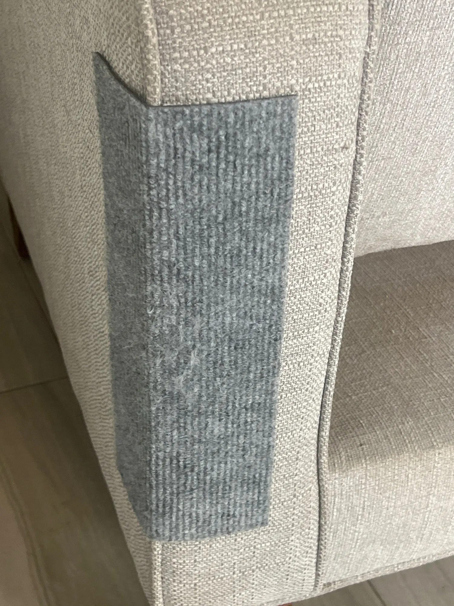 Customer review photo for Self-Adhesive Cat Scratch Furniture Protector