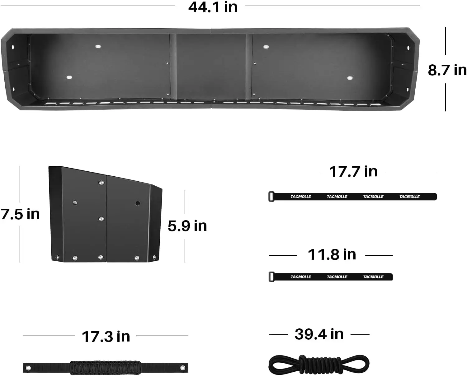 Хранение под сиденьем, совместимое с Jeep Gladiator JT 2020–2024 годы: Организуйте свой Jeep Gladiator с удобным хранилищем нижнего полотна S.