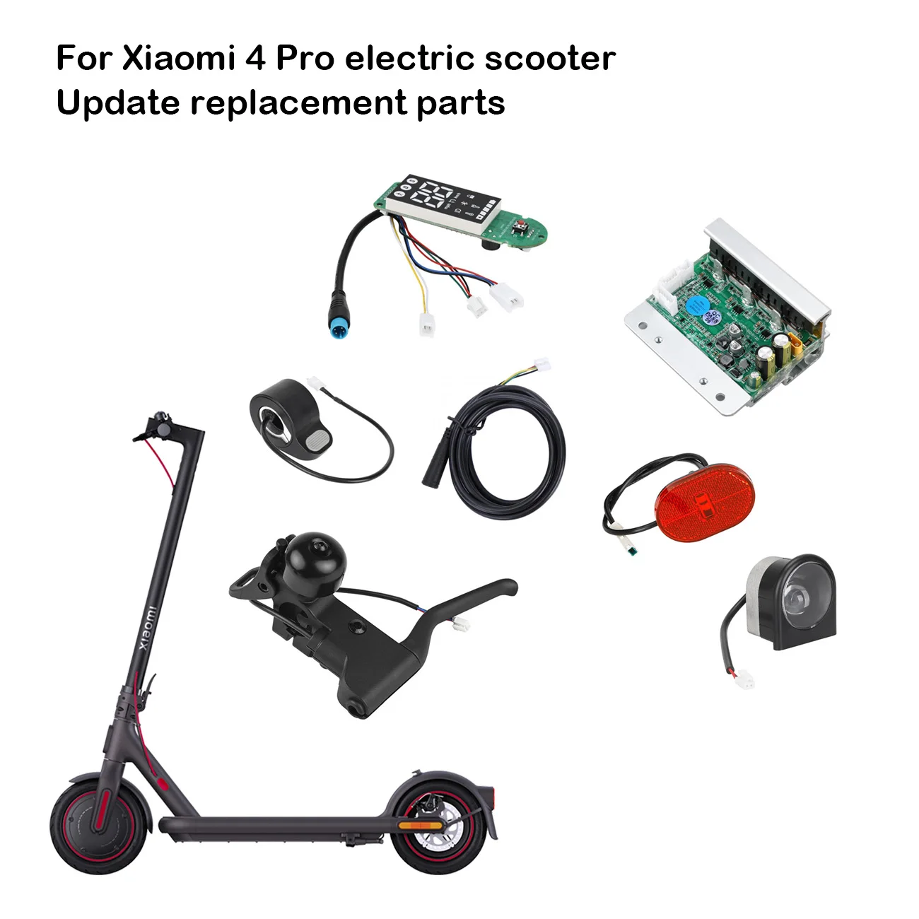 For Xiaomi 4 Pro electric scooter motherboard controller bluetooth display dashboard adapter cable Front/tail light throttle kit